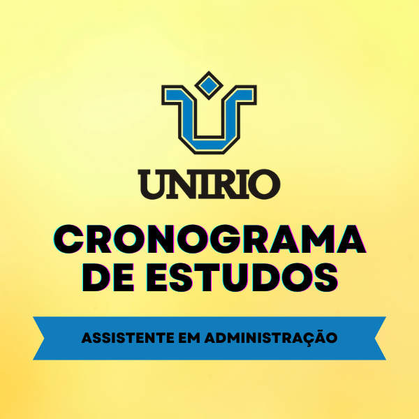 Cronograma de estudos UNIRIO
