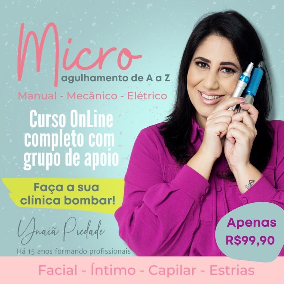 Curso Microagulhamento Online Com Certificado de A-Z