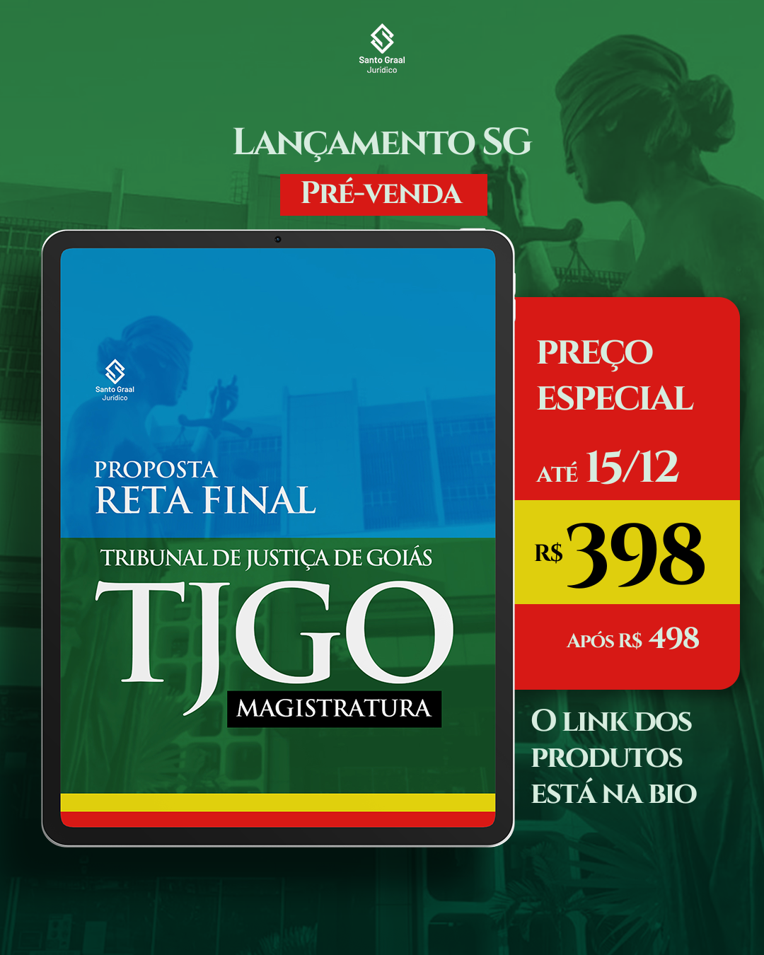 TJGO 2026 | Reta Final Método SG - Santo Graal Jurídico